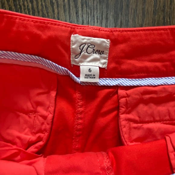 JCrew Red 7” Chino Short – sz 6 - Picture 2 of 2